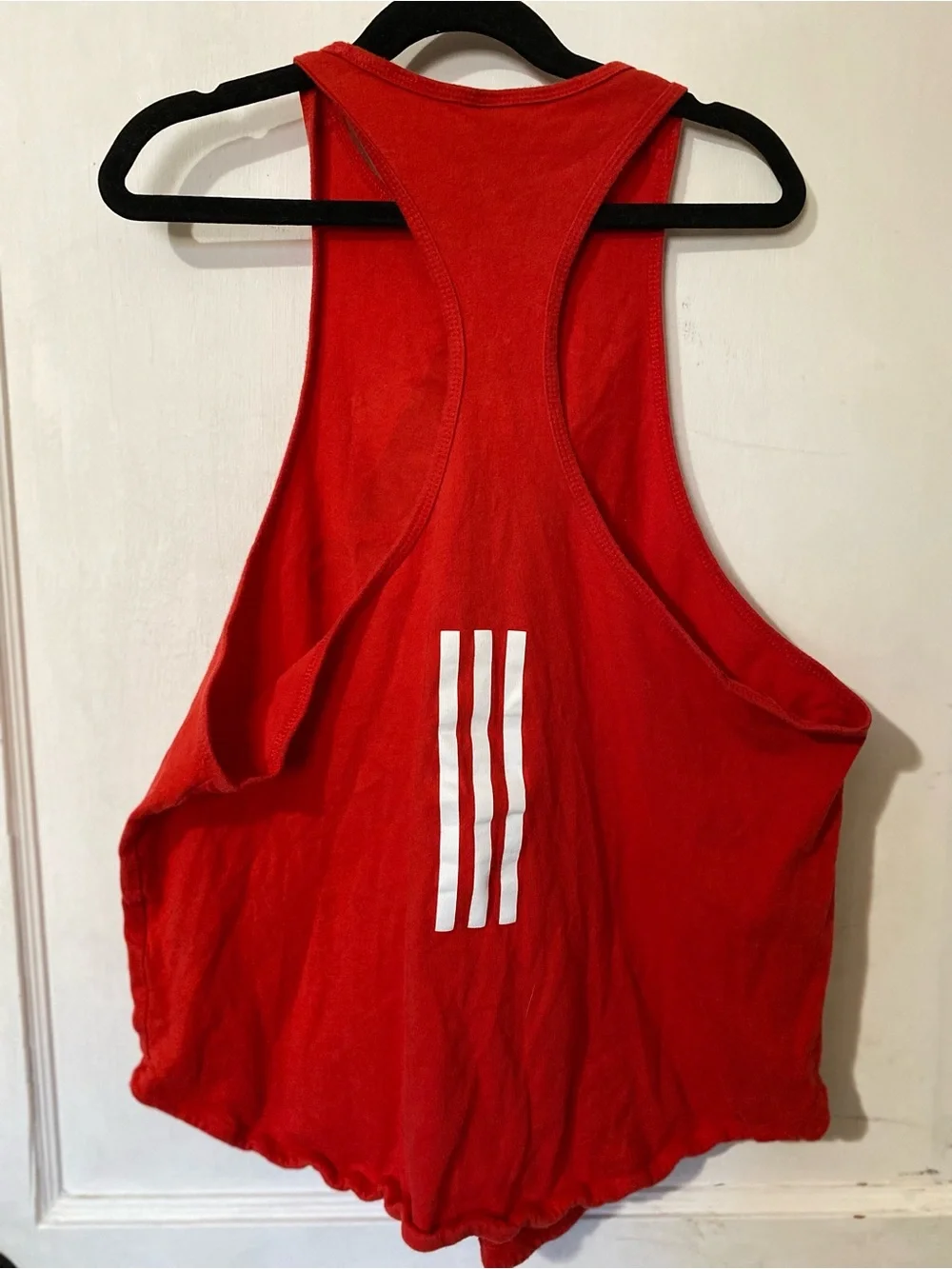 adidas Red Women's Tank with Stars Logo - Picture 3 of 3